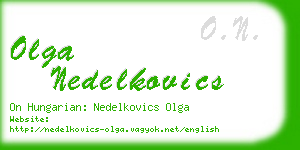 olga nedelkovics business card